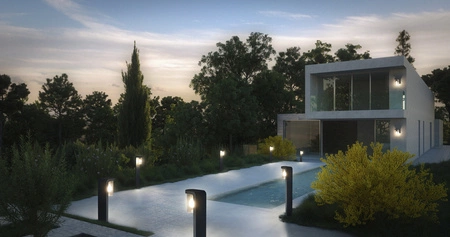 Lampa Ogrodowa Zewnętrzna SŁUPEK E27 80cm CASCADE Osram