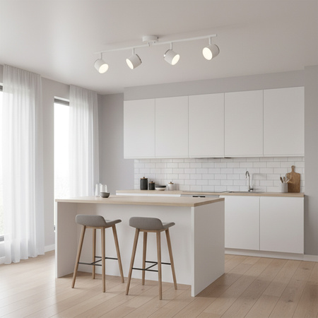 Lampa Listwa LED Oprawa Sufitowo-Ścienna 16,8W KUBIK 4 Biały 3000K GOLDLUX (Polux)