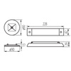Lampa Znak Awaryjny LED 0.9W = 1.2W 338lm 5000K Zimny Podtynkowa Biała ONTEC Kanlux