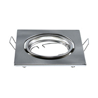 Oprawa Sufitowa Podtynkowa Oczko GU10 Kwadratowa Satynowy Nikiel 2 Sztuki VT-817 V-TAC