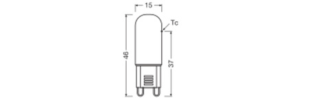 Żarówka LED Kapsułka G9 1.8W = 20W 200lm 2700K Ciepła 320° LED PIN Osram