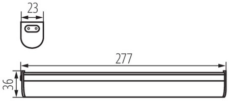 Oprawa meblowa podszafkowa LED MERA 5W 490lm 28cm 4000K Neutralna Kanlux