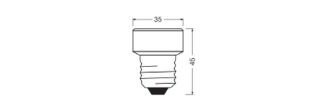 Żarówka LED Reflektor E27 3.5W = 28W 300lm 4000K Neutralna 100° FLAT LAMP Osram
