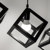 Lampa Wisząca Sufitowa TALUS Geometryczna Zwis Kostka do LED 3x E27 LUMILED