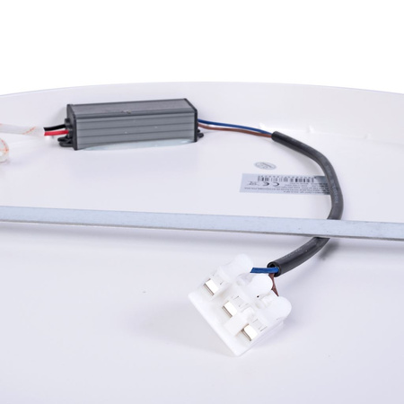 Plafon LED Lampa sufitowa Czarna OHIO 24W 4000K IP20 Metal i akryl Milagro