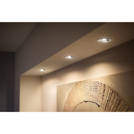 Oprawa Podtynkowa Wpuszczana LED Milliskin 3x 4.2W CCT Okrągła Ruchoma PHILIPS HUE Bluetooth