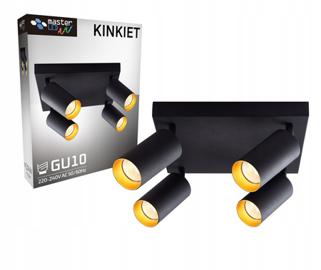 Lampa sufitowa LED ERIS GOLD 4x GU10 regulowana