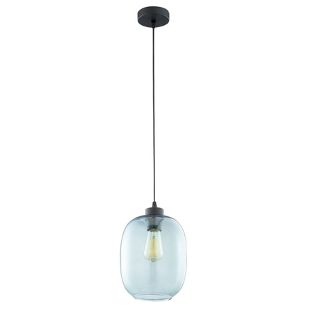 Lampa Sufitowa Wisząca ELIO Zwis Czarno-Niebieska Szklana Nowoczesna E27 3182 TK Lighting