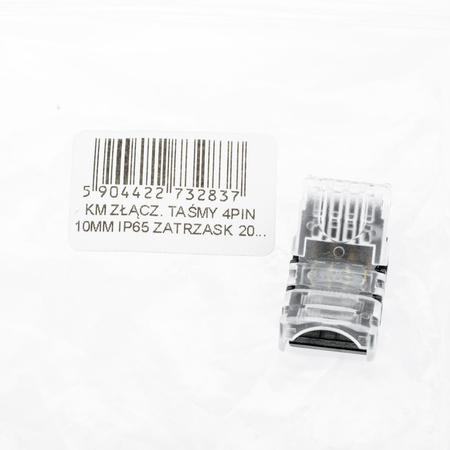 Złączka do taśm LED 4PIN RGB 2-stronna zatrzask 10mm