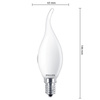 Żarówka LED Płomyk E14 BA35 2.2W = 25W 250lm 2700K Ciepła Filament Mleczna PHILIPS