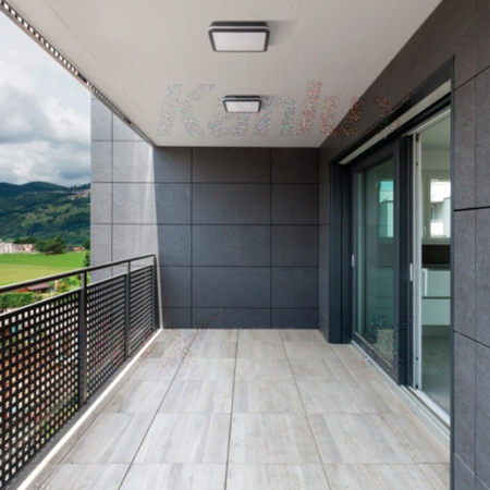 Plafon LED Lampa Ogrodowa Sufitowa z Czujnikiem Ruchu 24W 1920lm 26cm BENO KANLUX