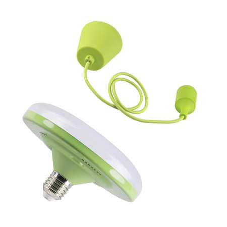 LAMPA wisząca, SUFITOWA KIKI 1xE27 10W SELEDYN 3000K GOLDLUX (Polux)