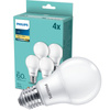 4PAK Żarówka LED E27 A60 8W = 60W 806lm 2700K Ciepła PHILIPS