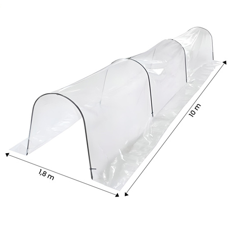 Mini Szklarnia Ogrodowa Tunel Foliowy 1.8 x 10 m