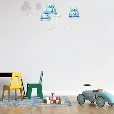 Lampa Sufitowa Żyrandol DELFINKA FINKA MiniMini 3xE14 Milagro