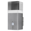 Lampa Ogrodowa Zewnętrzna Kinkiet Elewacyjny LED  4.9W 400lm 3000K IP44 Srebrny Z Czujnikiem Ruchu i Zmierzchu Endura Ledvance