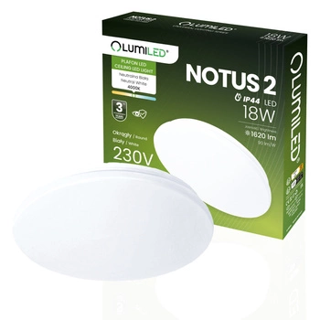 Plafon LED Lampa Sufitowa Natynkowa 18W NOTUS 2 Okrągły IP44 33 cm LUMILED