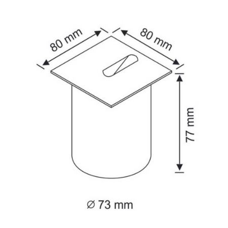 Lampa ELEWACYJNA schodowa LED ESPO 3W 4000K kwadratowa GOLDLUX (Polux)