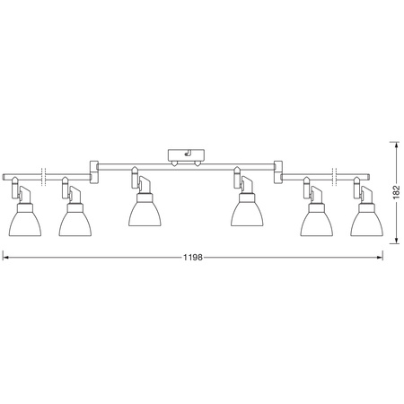 Lampa Sufitowa LED Oprawa Punktowa Reflektor 11.4W 1200lm 2700K Ciepła 300° Srebrna Spot Osram