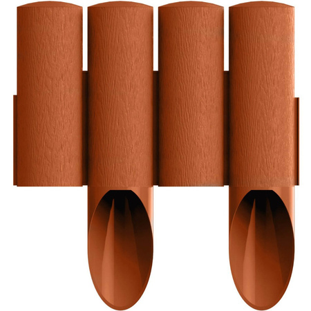 Palisada Ogrodowa Płotek Border Obrzeże Trawnikowe 4 STANDARD Ceglasta 2,3m Mocne Mrozoodporne CELLFAST