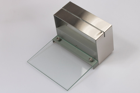 Lampa Ogrodowa LED Podświetlany Numer Domu Kinkiet Elewacyjny DOOR 6W IP54 Srebrna Volteno