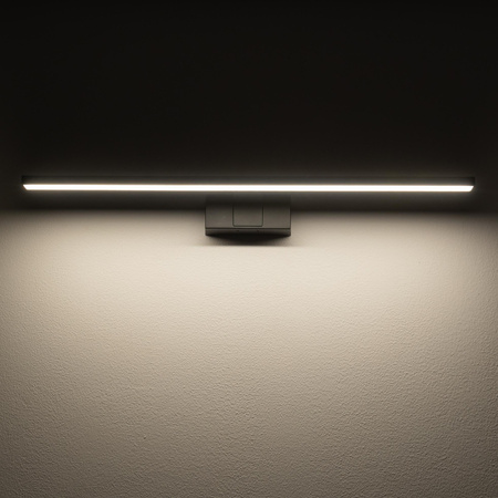 Kinkiet Ścienny Lampa Natynkowa LED 12W 850lm 3000K Ciepła Czarna Wodoodporna Łazienkowa IP44 Nowoczesna CEZANNE LED M 10670 Nowodvorski