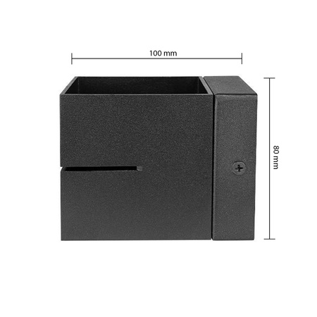 Kinkiet Ścienny Lampa Natynkowa G9 Czarny Costa Masterled