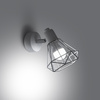 Lampa Ścienna Kinkiet E14 Geometryczna Biała Nowoczesna Artemis Sollux