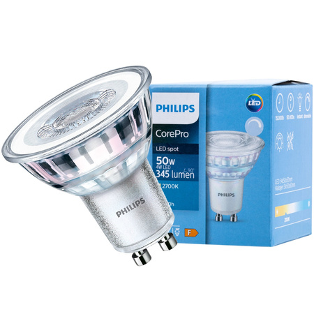 Żarówka LED GU10 5W = 50W 350lm 2700K 36° PHILIPS Ściemnialna