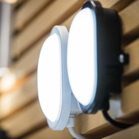 Lampa LED Przemysłowa Zewnętrzna Kinkiet Elewacyjny 6W 420lm 4000K IP54 Biały Z Modułem Awaryjnym Bulkhead Ledvance