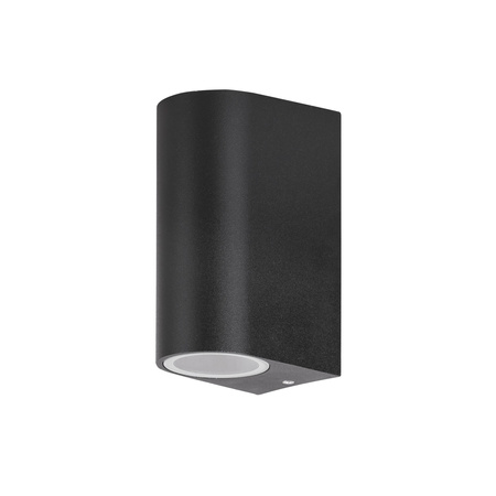 Lampa Ogrodowa Zewnętrzna Kinkiet Elewacyjny LED 2x GU10 IP44 Czarny Nowoczesny Chile Rabalux