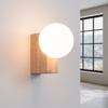 Lampa Ścienna Kinkiet G9 Naturalne Drewno BULBO Peach Puff SL.1682 Sollux