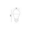 Żarówka LED E27 Kulka 9W 806lm 6500K Zimna 240° LED2B Kobi