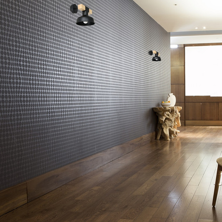 Lampa Ścienna Kinkiet FARO Czarna Drewno Naturalne 1xE27 60W Milagro