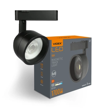 Lampa LED do Szyny Magnetycznej 18W 1700lm 4000K Neutralny CRI90 36° Czarna VIDEX