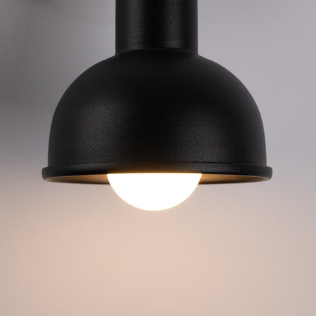Lampa Ścienna Oprawa Natynkowa Reflektor E27 Ruchoma Geometryczna Czarna Industrialna Elba Sollux