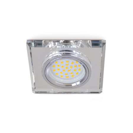 Oprawa Podtynkowa GU10 Halogenowa Wpuszczana Spot Oczko Przezroczysta Kwadratowa Kobi