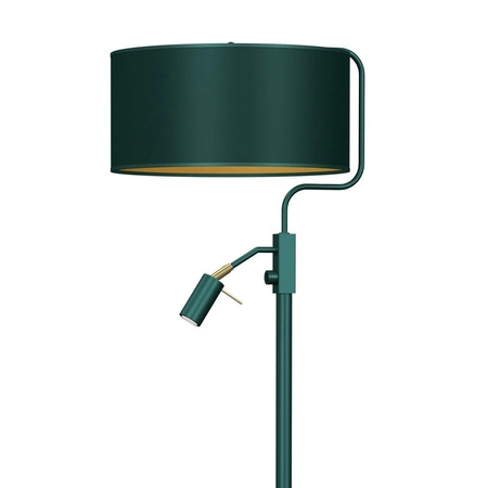 Lampa Stojąca Podłogowa VERDE Zielona 1xE27 + 1x mini GU10 Milagro