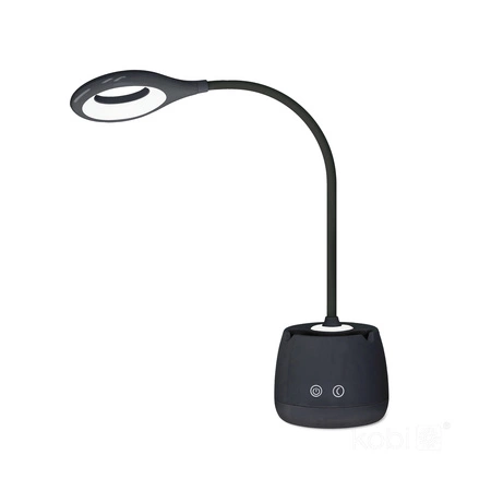 Lampka Biurkowa Stołowa LED Akumulatorowa 5W 180lm Czarna Lusia LED2B Kobi