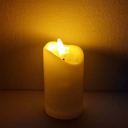 Wkład Elektryczny LED Świeca Znicz Efekt Płomienia 9,5 cm