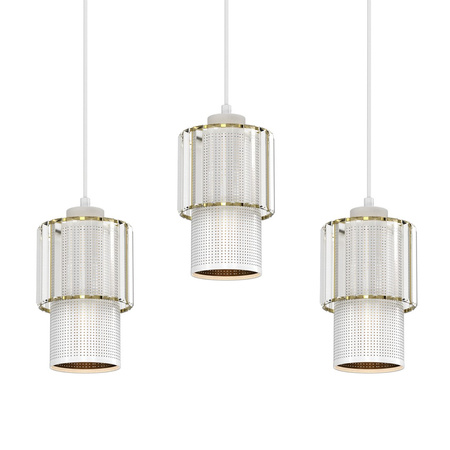 Lampa Wisząca Sufitowa BLANCO 3xE27 Listwa Milagro