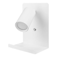 Lampa Ścienna Reflektor Kinkiet Spot do Czytania GU10 Biały Kaliso Masterled