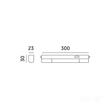 Oprawa Meblowa LED Podszafkowa 4W 400lm CCT Biała Kobi