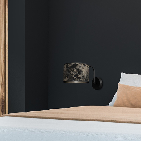 Lampa Ścienna Kinkiet SATINO Złota 1xE27 Milagro