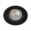 Oprawa sufitowa podtynkowa DALLA GU5.3/GU10 12AC/DC Okrągła Ruchoma Czarna KANLUX