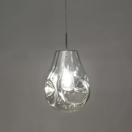 Lampa wisząca sufitowa szklana KIMBERLY CHROME chrom 1x E27 GOLDLUX (Polux)