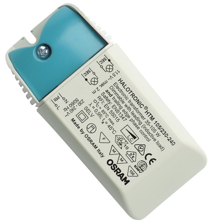 Zasilacz Halogenowy Regulator Fazowy Ściemniacz Fazowy 35-105W 11.3V OSRAM Compact