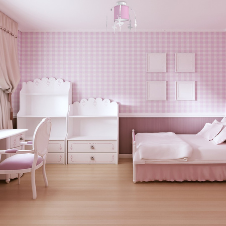 Lampa Sufitowa BALETNICA Różowa 1xE27 Aplikacje Milagro