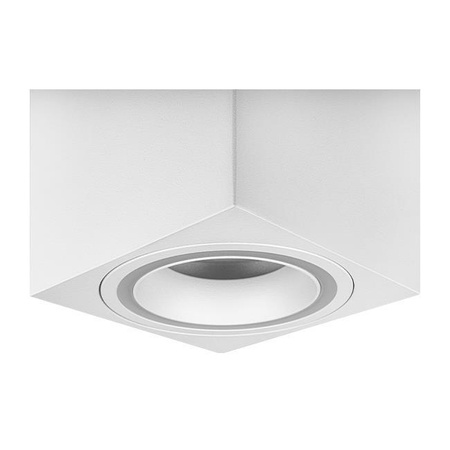 Oprawa Natynkowa Halogenowa Tuba Reflektor Spot GU10 Kwadratowa Biała Masterled