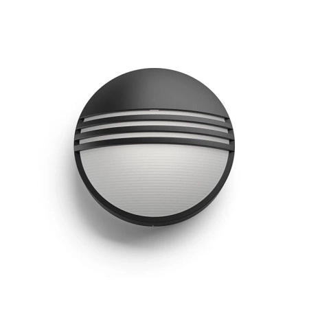 Kinkiet Ogrodowy Lampa Elewacyjna Zewnętrzna LED 6W 600lm 2700K IP44 Czarna Yarrow Philips